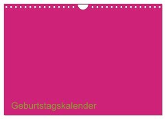 Cover Bastel-Geburtstagskalender pink / Geburtstagskalender (Wandkalender 2026 DIN A4 quer), CALVENDO Monatskalender