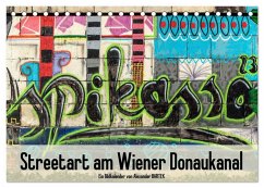 Cover Streetart am Wiener Donaukanal (Tischkalender 2026 DIN A5 quer), CALVENDO Monatskalender