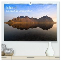 Island - einzigartige Landschaften (hochwertiger Premium Wandkalender 2026 DIN A2 quer), Kunstdruck in Hochglanz
