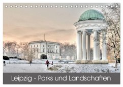 Cover Leipzig - Parks und Landschaften (Tischkalender 2026 DIN A5 quer), CALVENDO Monatskalender