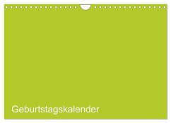 Bastel-Geburtstagskalender grün / Geburtstagskalender (Wandkalender 2026 DIN A4 quer), CALVENDO Monatskalender Cover Bastel-Geburtstagskalender grün / Geburtstagskalender (Wandkalender 2026 DIN A4 quer), CALVENDO Monatskalender