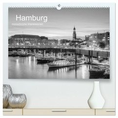 Hamburg monochrome Impressionen (hochwertiger Premium Wandkalender 2026 DIN A2 quer), Kunstdruck in Hochglanz Hamburg monochrome Impressionen (hochwertiger Premium Wandkalender 2026 DIN A2 quer), Kunstdruck in Hochglanz