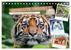 Cover Bedrohte Tierwelt SCHATTEN DES VERSCHWINDENS (Tischkalender 2026 DIN A5 quer), CALVENDO Monatskalender