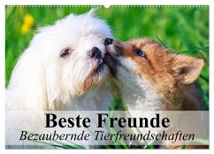 Cover Beste Freunde - Bezaubernde Tierfreundschaften (Wandkalender 2026 DIN A2 quer), CALVENDO Monatskalender