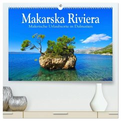 Cover Makarska Riviera - Malerische Urlaubsorte in Dalmatien (hochwertiger Premium Wandkalender 2026 DIN A2 quer), Kunstdruck in Hochglanz