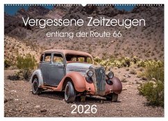 Cover Vergessene Zeitzeugen entlang der Route 66 (Wandkalender 2026 DIN A2 quer), CALVENDO Monatskalender