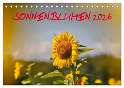 Sonnenblumen 2026 (Tischkalender 2026 DIN A5 quer), CALVENDO Monatskalender Sonnenblumen 2026 (Tischkalender 2026 DIN A5 quer), CALVENDO Monatskalender