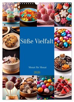 Cover Süße Vielfalt - Monat für Monat (Wandkalender 2026 DIN A3 hoch), CALVENDO Monatskalender