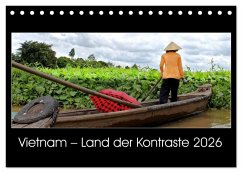 Vietnam - Land der Kontraste 2026 (Tischkalender 2026 DIN A5 quer), CALVENDO Monatskalender