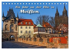 Cover Das Jahr an der Elbe in Meißen (Tischkalender 2026 DIN A5 quer), CALVENDO Monatskalender