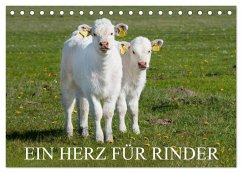 Ein Herz für Rinder (Tischkalender 2026 DIN A5 quer), CALVENDO Monatskalender