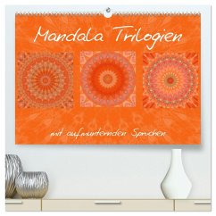 Mandala Trilogien (hochwertiger Premium Wandkalender 2026 DIN A2 quer), Kunstdruck in Hochglanz
