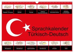 Cover Sprachkalender Türkisch-Deutsch (Wandkalender 2026 DIN A3 quer), CALVENDO Monatskalender