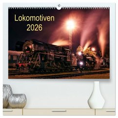 Cover Lokomotiven 2026 (hochwertiger Premium Wandkalender 2026 DIN A2 quer), Kunstdruck in Hochglanz