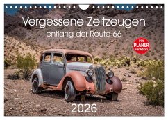 Cover Vergessene Zeitzeugen entlang der Route 66 (Wandkalender 2026 DIN A4 quer), CALVENDO Monatskalender