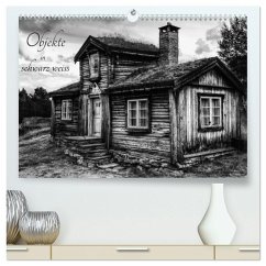 Objekte in schwarz weiss (hochwertiger Premium Wandkalender 2026 DIN A2 quer), Kunstdruck in Hochglanz