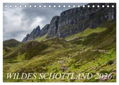 Wildes Schottland 2026 (Tischkalender 2026 DIN A5 quer), CALVENDO Monatskalender