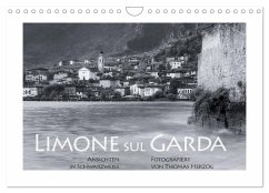 Limone sul Garda schwarzweiß (Wandkalender 2026 DIN A4 quer), CALVENDO Monatskalender Limone sul Garda schwarzweiß (Wandkalender 2026 DIN A4 quer), CALVENDO Monatskalender