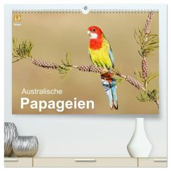 Australische Papageien (hochwertiger Premium Wandkalender 2026 DIN A2 quer), Kunstdruck in Hochglanz