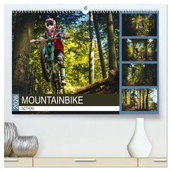 Mountainbike Action (hochwertiger Premium Wandkalender 2026 DIN A2 quer), Kunstdruck in Hochglanz