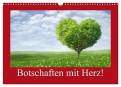 Botschaften mit Herz! (Wandkalender 2026 DIN A3 quer), CALVENDO Monatskalender
