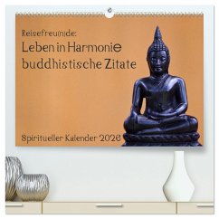 Cover Reisefreu(n)de: Leben in Harmonie - buddhistische Zitate (hochwertiger Premium Wandkalender 2026 DIN A2 quer), Kunstdruck in Hochglanz