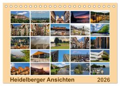 Heidelberg Views - Heidelberger Ansichten (Tischkalender 2026 DIN A5 quer), CALVENDO Monatskalender Heidelberg Views - Heidelberger Ansichten (Tischkalender 2026 DIN A5 quer), CALVENDO Monatskalender