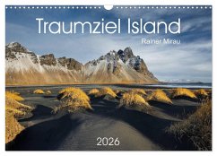 Cover Traumziel Island 2026 (Wandkalender 2026 DIN A3 quer), CALVENDO Monatskalender