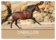 Caballos Spanische Pferde 2026 (Tischkalender 2026 DIN A5 quer), CALVENDO Monatskalender Caballos Spanische Pferde 2026 (Tischkalender 2026 DIN A5 quer), CALVENDO Monatskalender