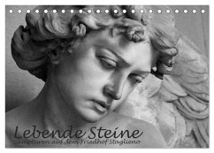 Cover Lebende Steine - Skulpturen auf dem Friedhof Staglieno (Tischkalender 2026 DIN A5 quer), CALVENDO Monatskalender