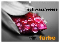 Cover schwarz/weiß trifft farbe (Wandkalender 2026 DIN A3 quer), CALVENDO Monatskalender
