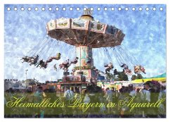 Cover Heimatliches Bayern in Aquarell (Tischkalender 2026 DIN A5 quer), CALVENDO Monatskalender