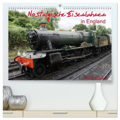 Cover Nostalgische Eisenbahnen Englands (hochwertiger Premium Wandkalender 2026 DIN A2 quer), Kunstdruck in Hochglanz