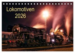 Lokomotiven 2026 (Tischkalender 2026 DIN A5 quer), CALVENDO Monatskalender Lokomotiven 2026 (Tischkalender 2026 DIN A5 quer), CALVENDO Monatskalender