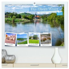 Die Obere Weser - Von Hannoversch Münden bis Bad Karlshafen (hochwertiger Premium Wandkalender 2026 DIN A2 quer), Kunstdruck in Hochglanz Die Obere Weser - Von Hannoversch Münden bis Bad Karlshafen (hochwertiger Premium Wandkalender 2026 DIN A2 quer), Kunstdruck in Hochglanz