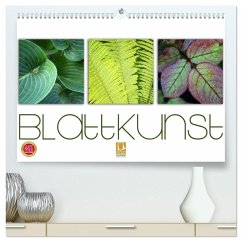 Cover Blattkunst (hochwertiger Premium Wandkalender 2026 DIN A2 quer), Kunstdruck in Hochglanz