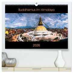 Buddhismus im Himalaya (hochwertiger Premium Wandkalender 2026 DIN A2 quer), Kunstdruck in Hochglanz
