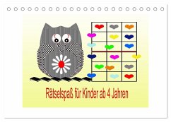 Cover Rätselspaß für Kinder ab 4 Jahren (Tischkalender 2026 DIN A5 quer), CALVENDO Monatskalender