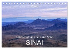 Sinai - Landschaft aus Fels und Sand (Tischkalender 2026 DIN A5 quer), CALVENDO Monatskalender Sinai - Landschaft aus Fels und Sand (Tischkalender 2026 DIN A5 quer), CALVENDO Monatskalender
