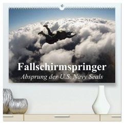 Cover Fallschirmspringer. Absprung der U.S. Navy Seals (hochwertiger Premium Wandkalender 2026 DIN A2 quer), Kunstdruck in Hochglanz