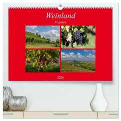 Weinland Franken (hochwertiger Premium Wandkalender 2026 DIN A2 quer), Kunstdruck in Hochglanz Cover Weinland Franken (hochwertiger Premium Wandkalender 2026 DIN A2 quer), Kunstdruck in Hochglanz