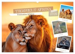 TIERWELT AFRIKA Faszination Wildnis (Wandkalender 2026 DIN A2 quer), CALVENDO Monatskalender