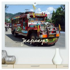 Jeepneys (hochwertiger Premium Wandkalender 2026 DIN A2 quer), Kunstdruck in Hochglanz