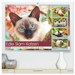 Edle Siamkatzen. Anmut und Charakter im Spiel mit der Natur (hochwertiger Premium Wandkalender 2026 DIN A2 quer), Kunstdruck in Hochglanz Edle Siamkatzen. Anmut und Charakter im Spiel mit der Natur (hochwertiger Premium Wandkalender 2026 DIN A2 quer), Kunstdruck in Hochglanz