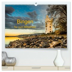 Bingen - Tor zum Mittelrhein (hochwertiger Premium Wandkalender 2026 DIN A2 quer), Kunstdruck in Hochglanz