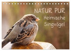 Cover NATUR PUR Heimische Singvögel (Tischkalender 2026 DIN A5 quer), CALVENDO Monatskalender