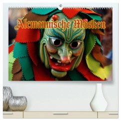 Alemannische Masken (hochwertiger Premium Wandkalender 2026 DIN A2 quer), Kunstdruck in Hochglanz Alemannische Masken (hochwertiger Premium Wandkalender 2026 DIN A2 quer), Kunstdruck in Hochglanz