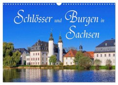 Cover Schlösser und Burgen in Sachsen (Wandkalender 2026 DIN A3 quer), CALVENDO Monatskalender