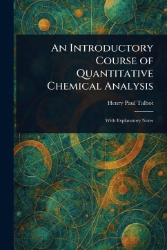 Cover An Introductory Course of Quantitative Chemical Analysis