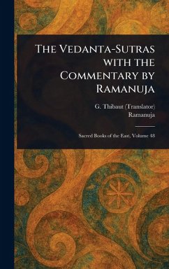 Cover The Vedanta-Sutras With the Commentary by Ramanuja